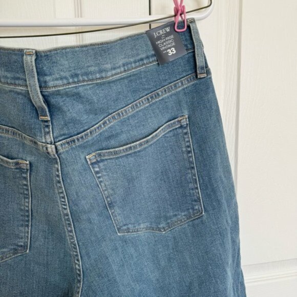 J.Crew NWT Classic vintage jean in all-day stretch Size 33 Jeans - Picture 13 of 15